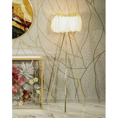LAMPA STOJĄCA FEATHER STAND 46X147 cm